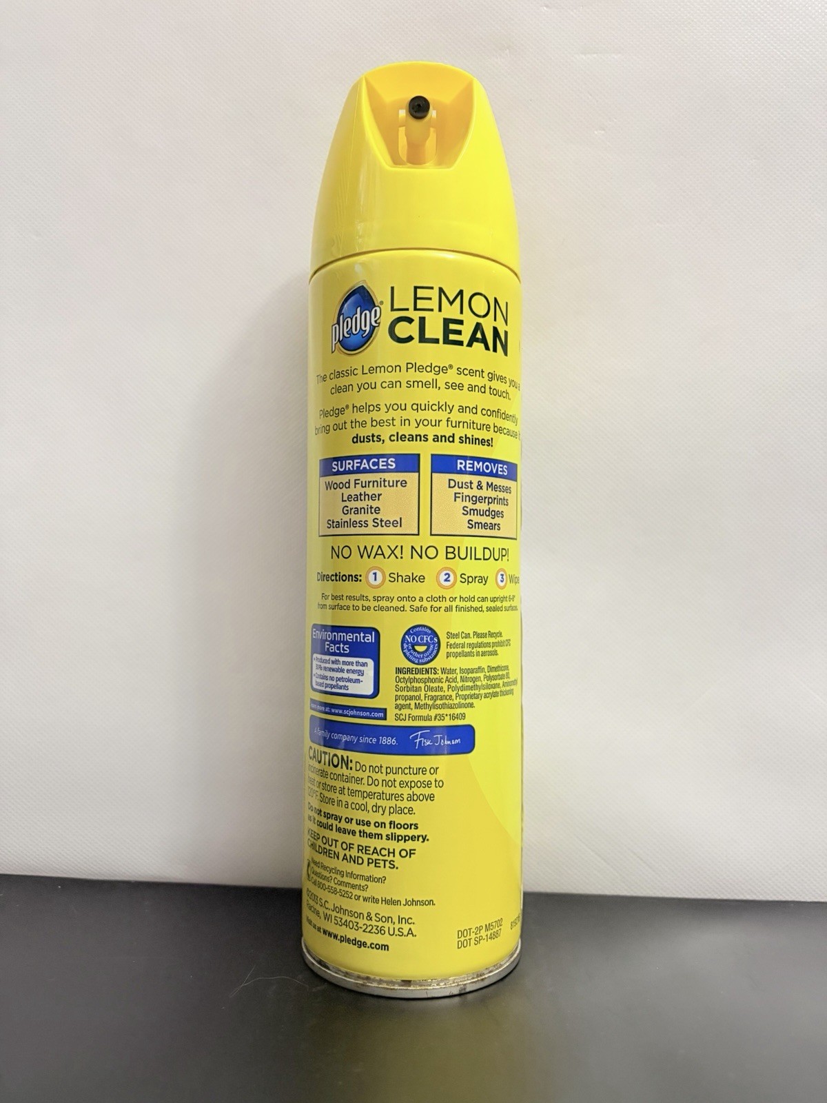 NEW 2pc Pledge Lemon Clean Spray 13.8 oz AND 24 Wipes (2013) NOS 3X Better