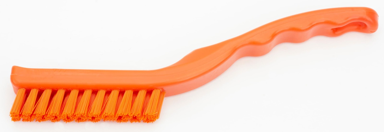 Detail Brush Set Grout Crevice Brushes Hanging Hole Plastic 9 Inch Orange