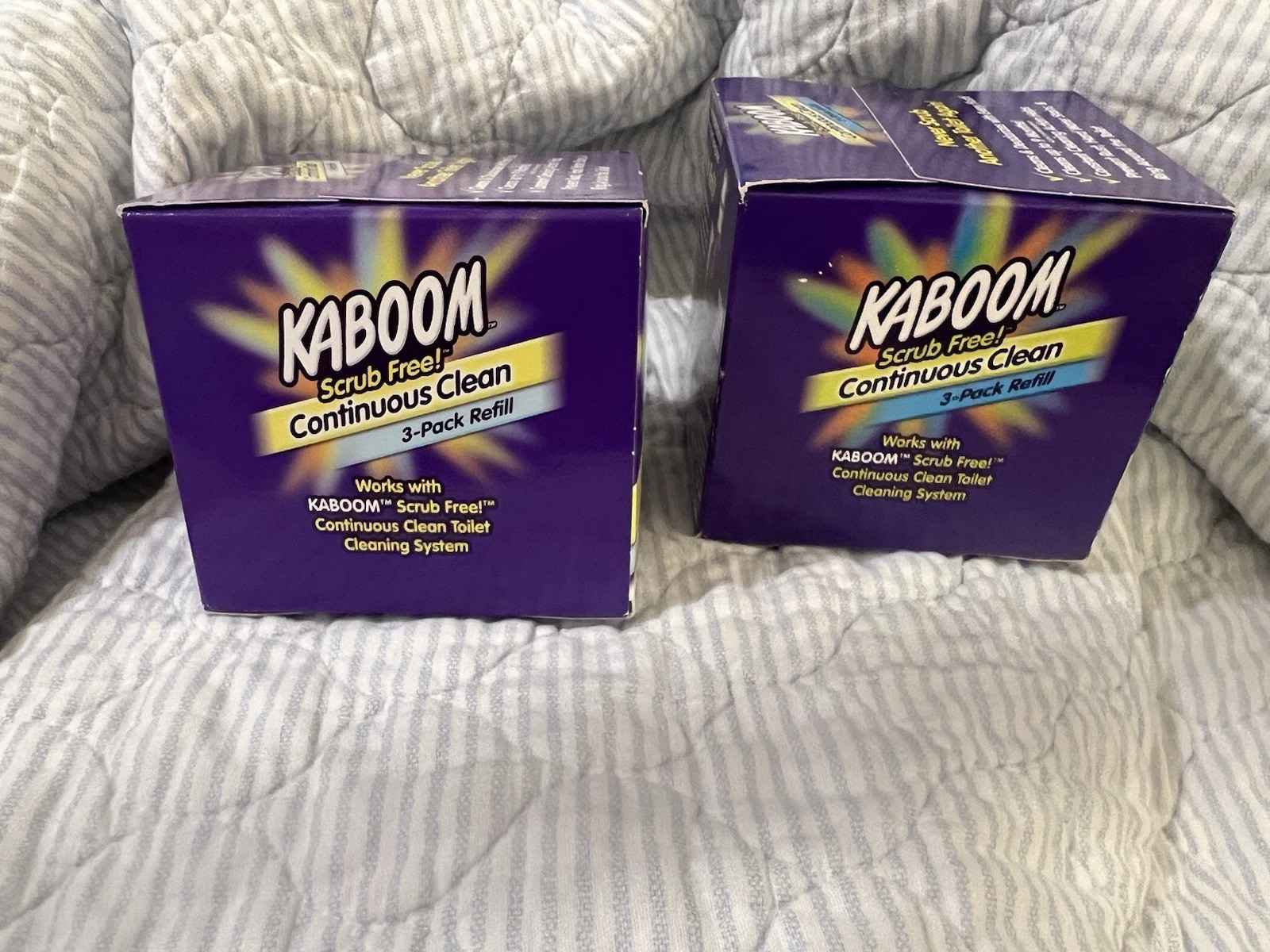 Kaboom Scrub Free! Continuous Clean 3-Pack Refill Refills, 2 Boxes (6 Refills)