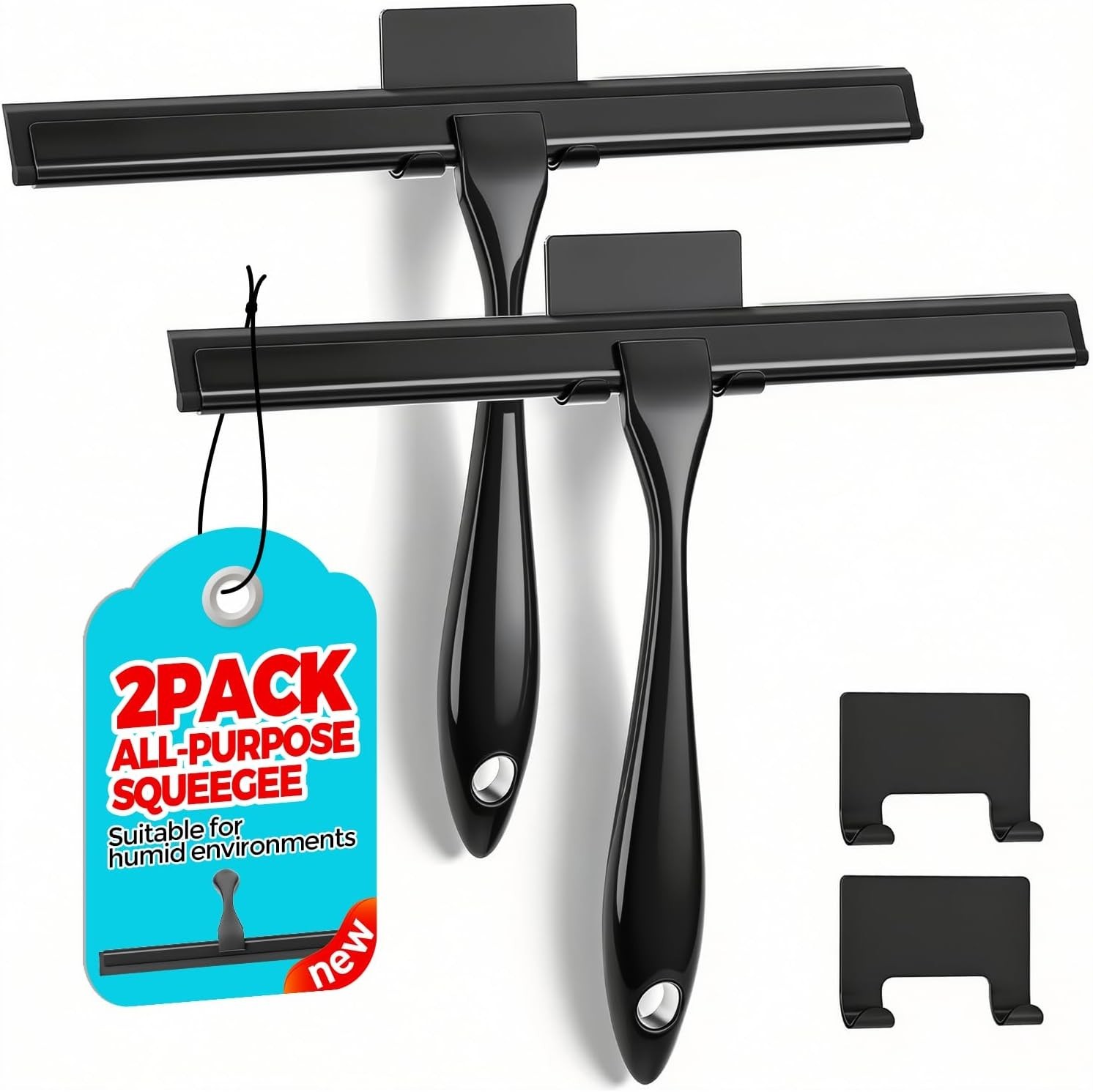 silicone Shower Squeegee with hook 12 inch Shower Squeegee window glass door Car