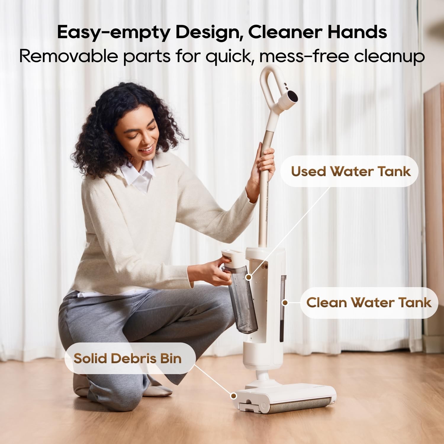 DREAME FloorX 110 Plus Cordless Wet Dry Mop, Cordless Wet Dry Cleaner with 60…