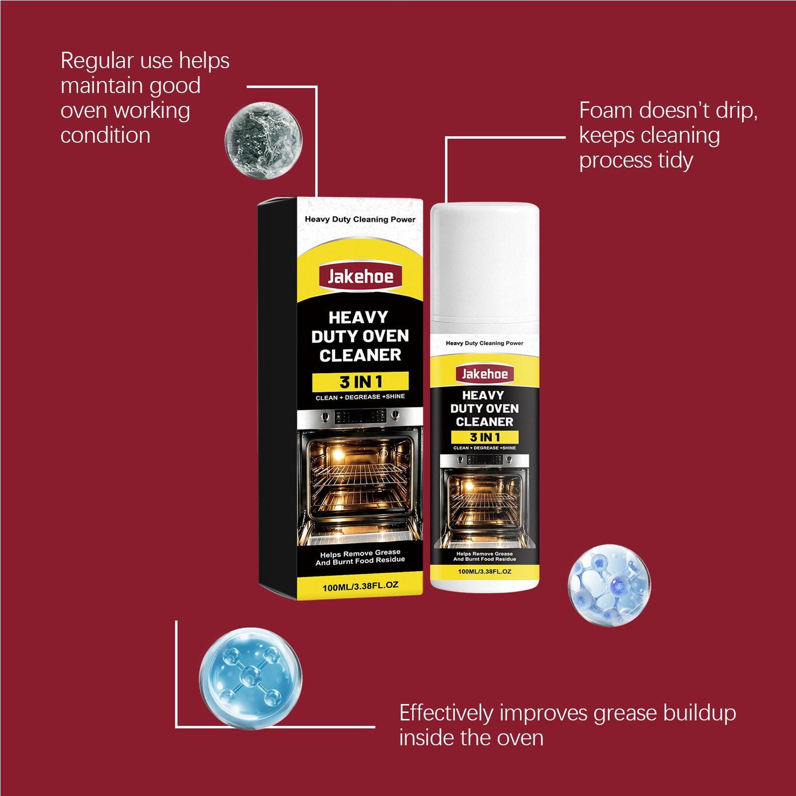 Clean + Degrease + Protect Stove and Oven 100ml