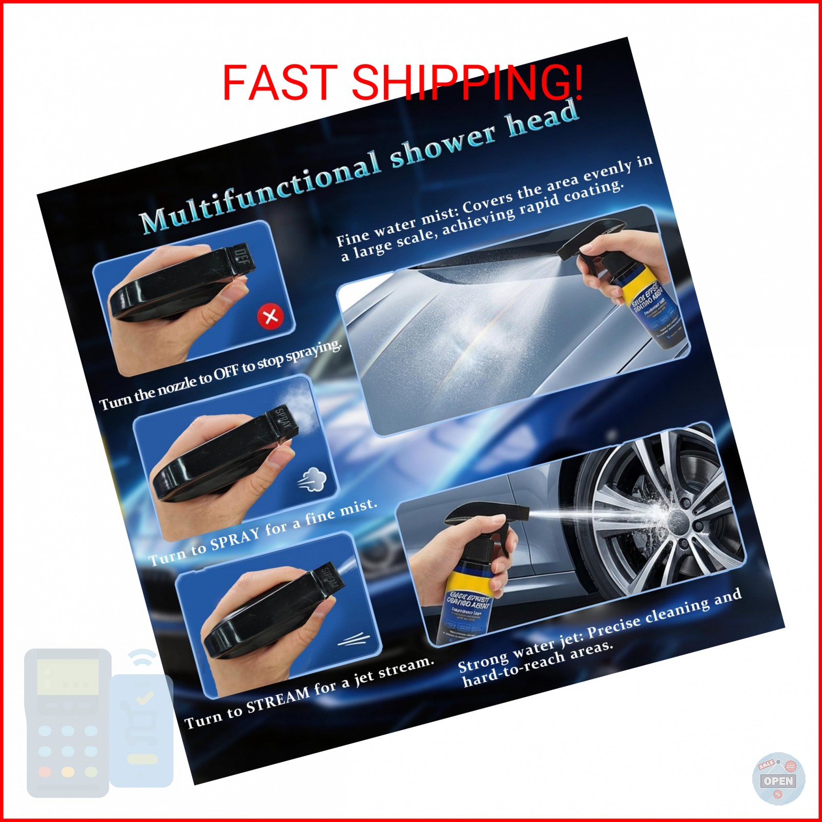2Pack Quick Effect Coating Agent for Car, Quick Effect Coating Agent,Waterless W