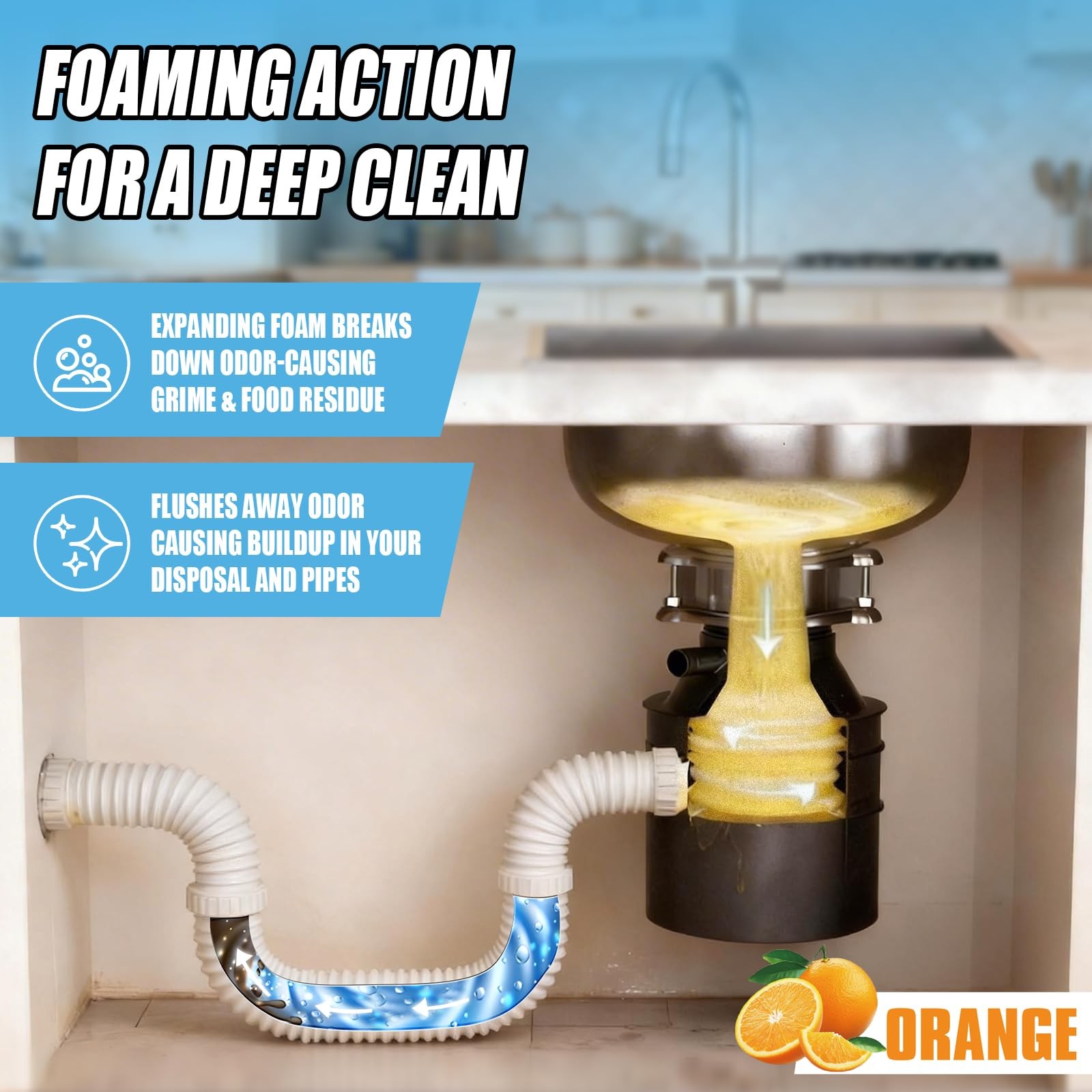 Garbage Disposal Cleaner Tablets, Deep Clean & Deodorizer Pods for Kitchen Si…
