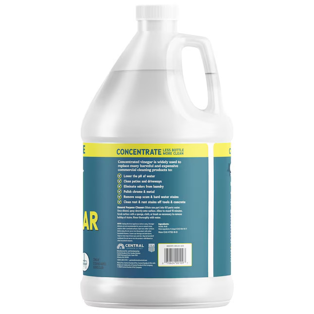 SALE- 3 PACK- WORRY FREE 30 percent Concentrate Cleaning Vinegar 1 -Gallon