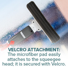 Window Cleaner with Front and Rear Cleaners + Expandable Sprayer – Window Vacuum