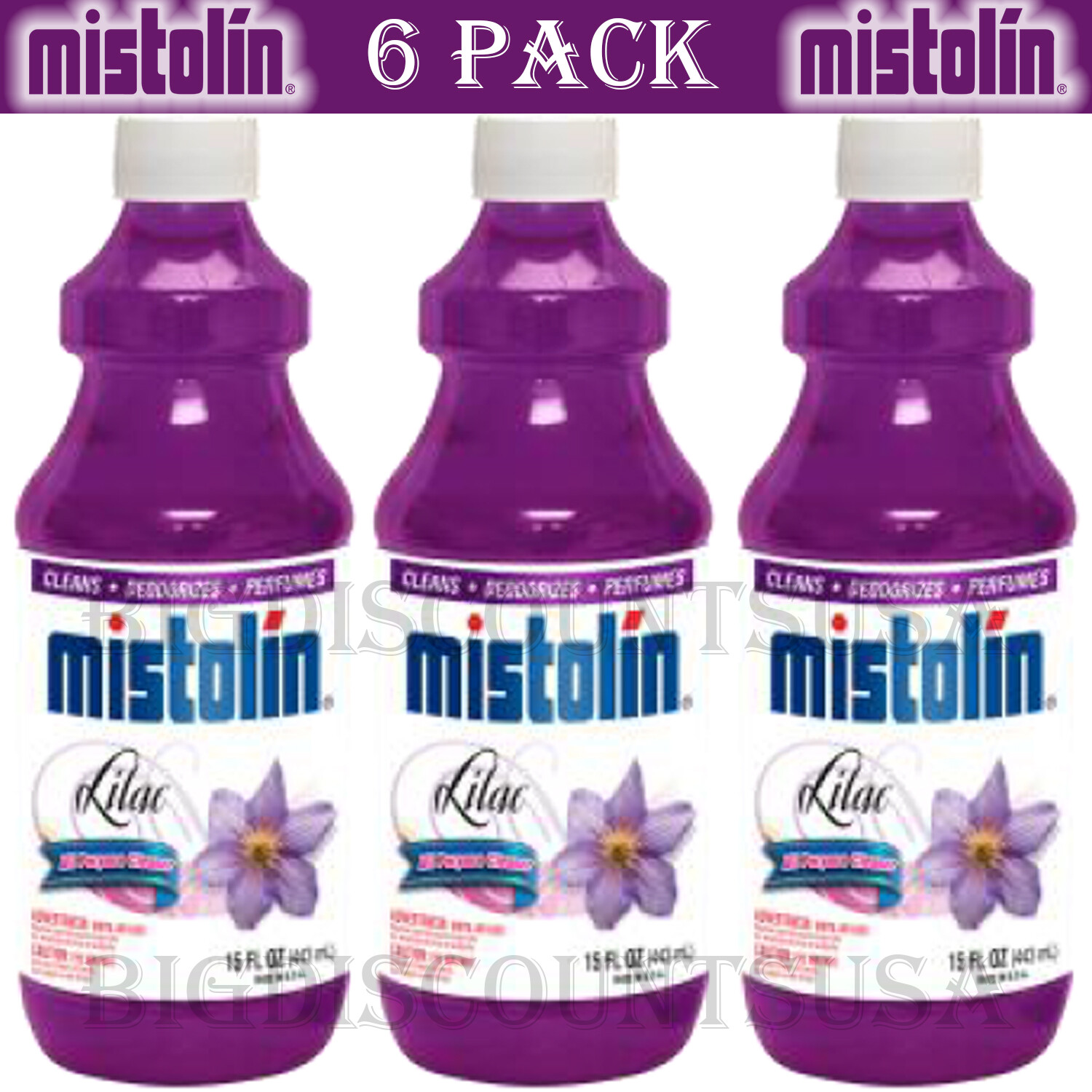 Mistolin All Purpose Cleaning Solution Lilac 15 fl oz (6 PACK)