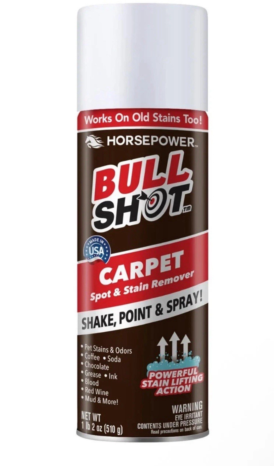 Horsepower Bull Shot Carpet Stain Remover, AS-SEEN-ON-TV,