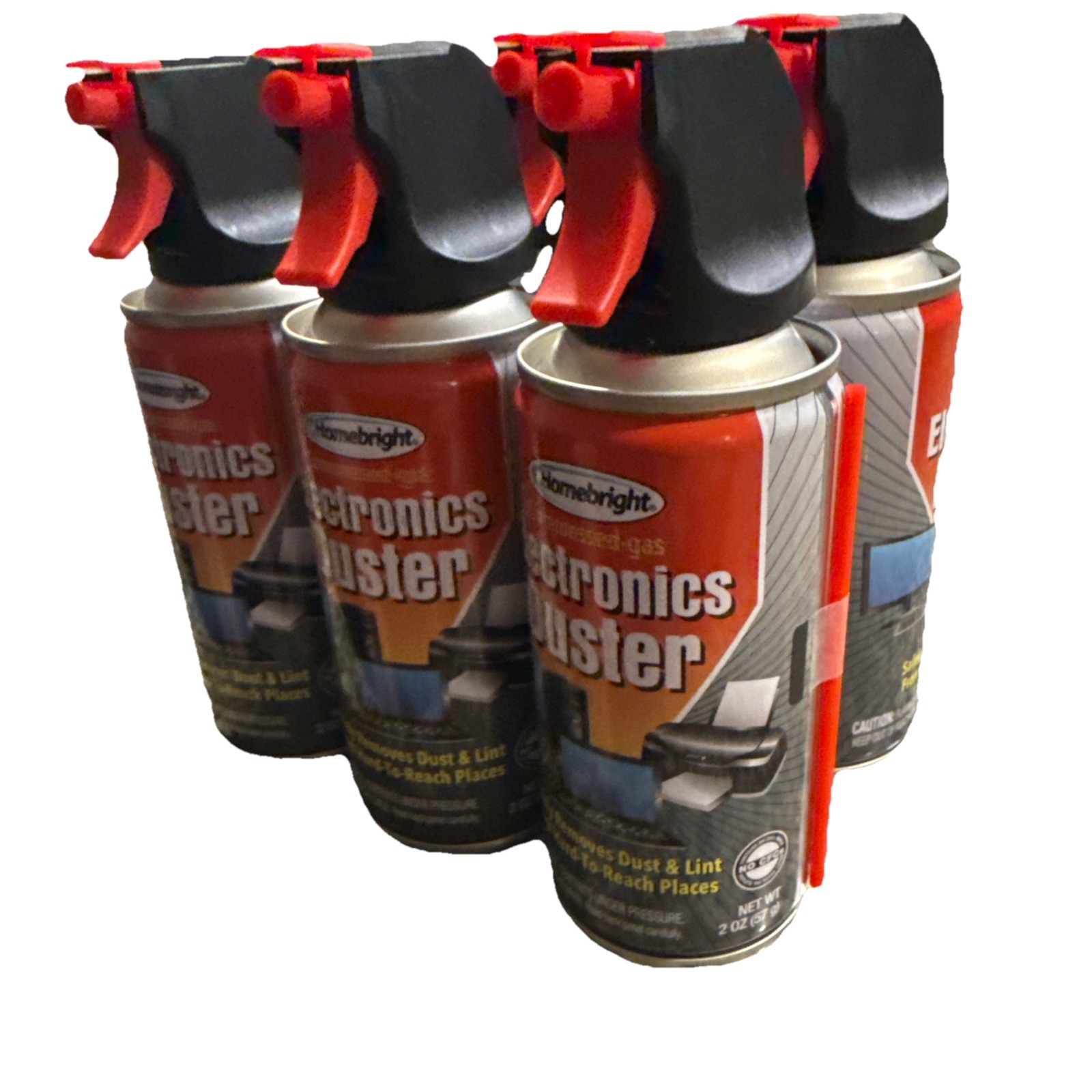 6 Air Duster Cans Spray Electronics 2 oz Computer Keyboard Particle Remover Comp