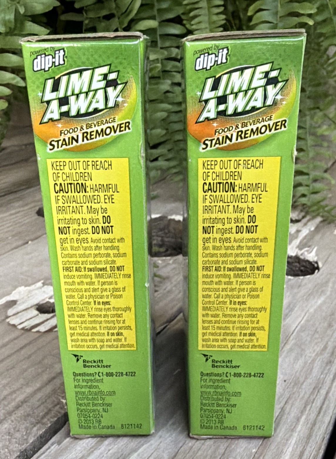 2x Dip-It Lime A Way Food & Beverage Stain Remover 5oz Powder Partially Hard NOS