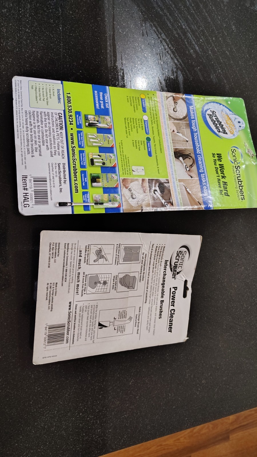 Lot of 2 Sonic Scrubber brushes new in package