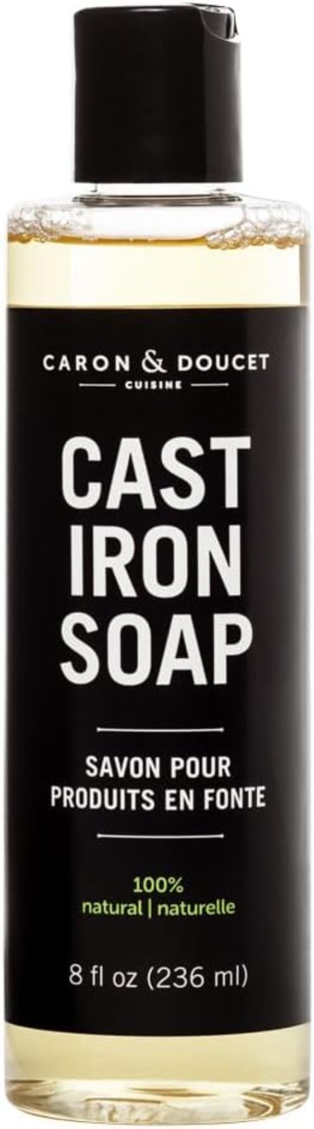 Traditional Cast Iron Cleaning Soap | 100% Natural & Gentle – 8 oz Liquid Care