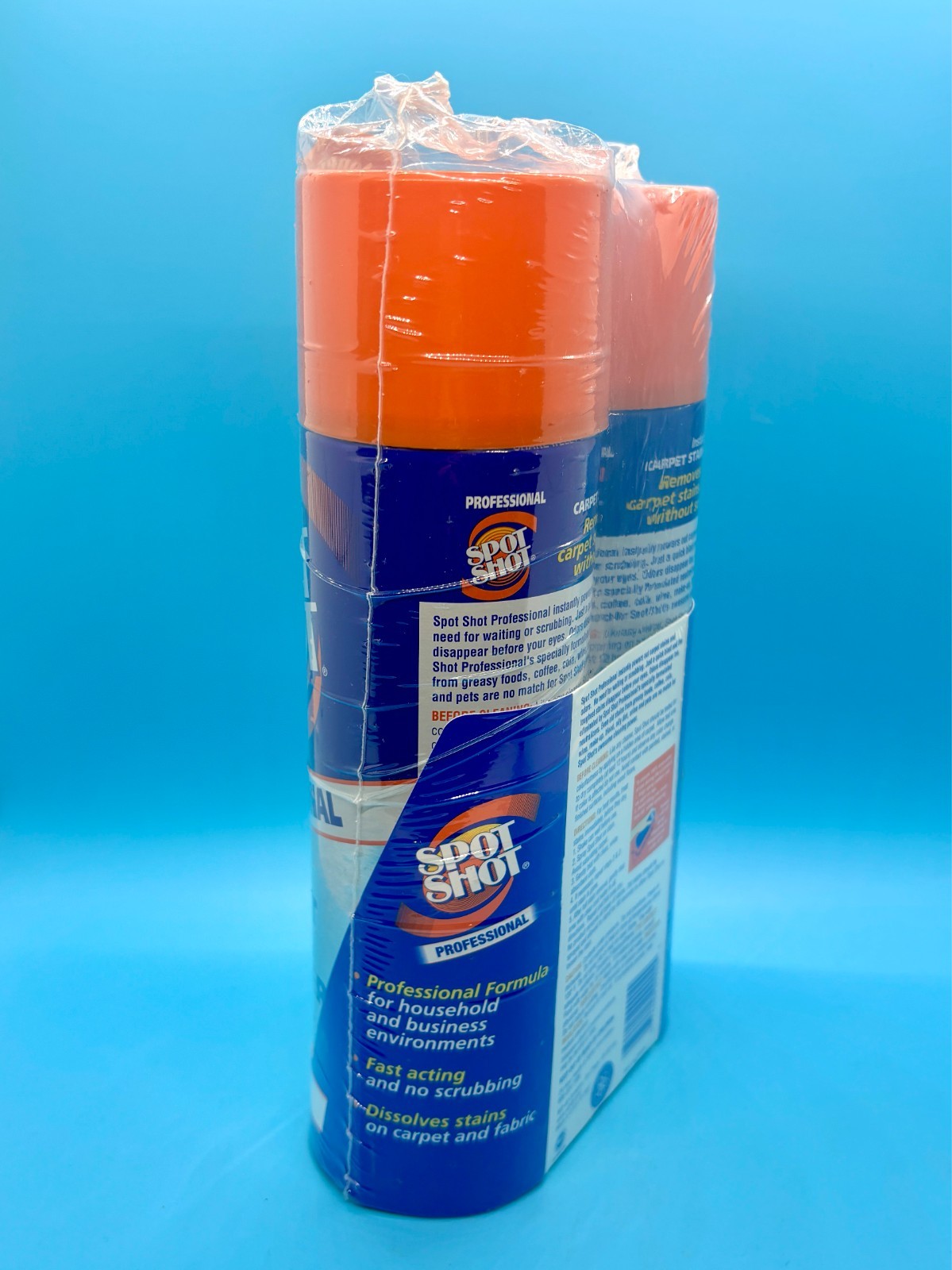 Lot of 2 WD-40 Spot Shot Professional Instant Carpet Stain Remover 18 oz. – NEW!