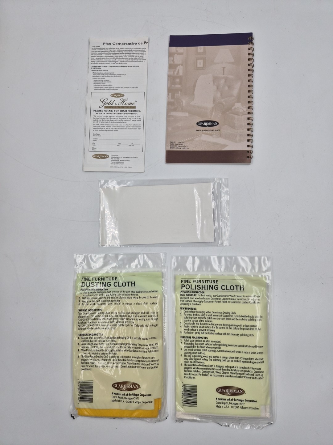 Guardsman Fine Furniture Care Kit Polish Spot Remover Leather Cleaner Open Box