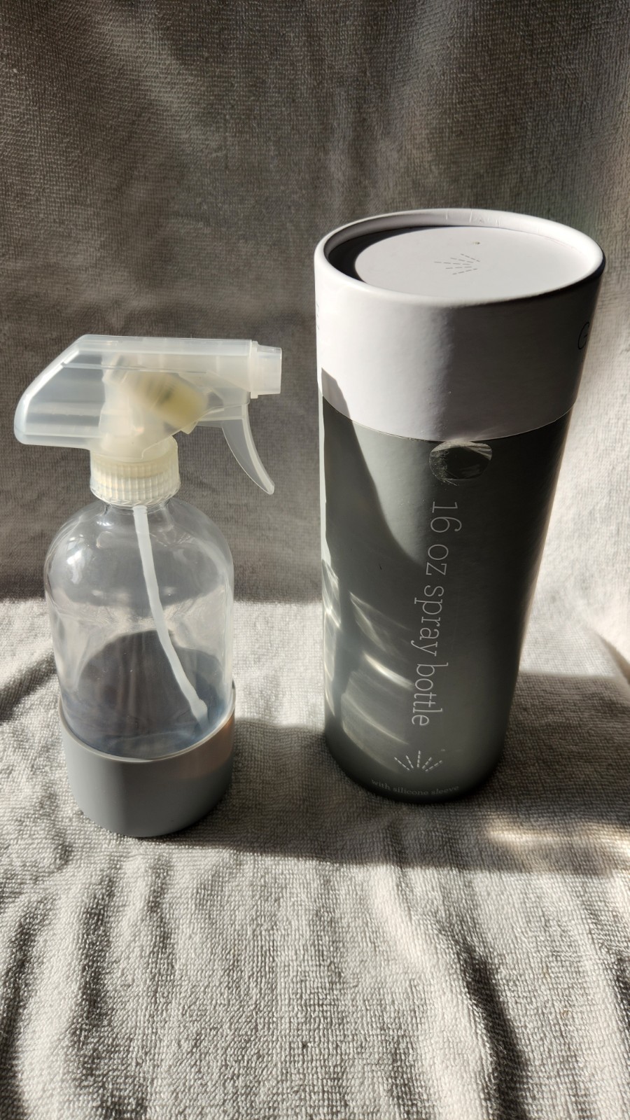 Grove Co Reusable Cleaning Glass Spray Bottle – Frosted Glass – 16 Fl Oz