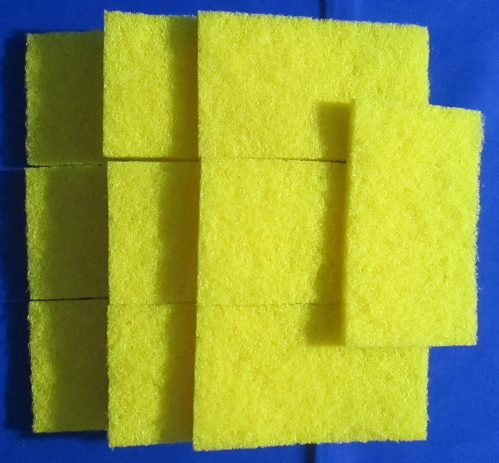10-60 Yellow Industrial Light Duty Cleaning Scouring Pad Pot Griddle Bathroom