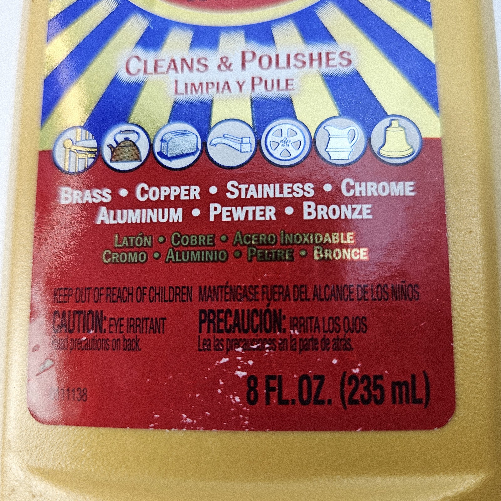 BRASSO Metal Polish Cleaner Brass Copper Stainless Chrome Aluminum Pewter
