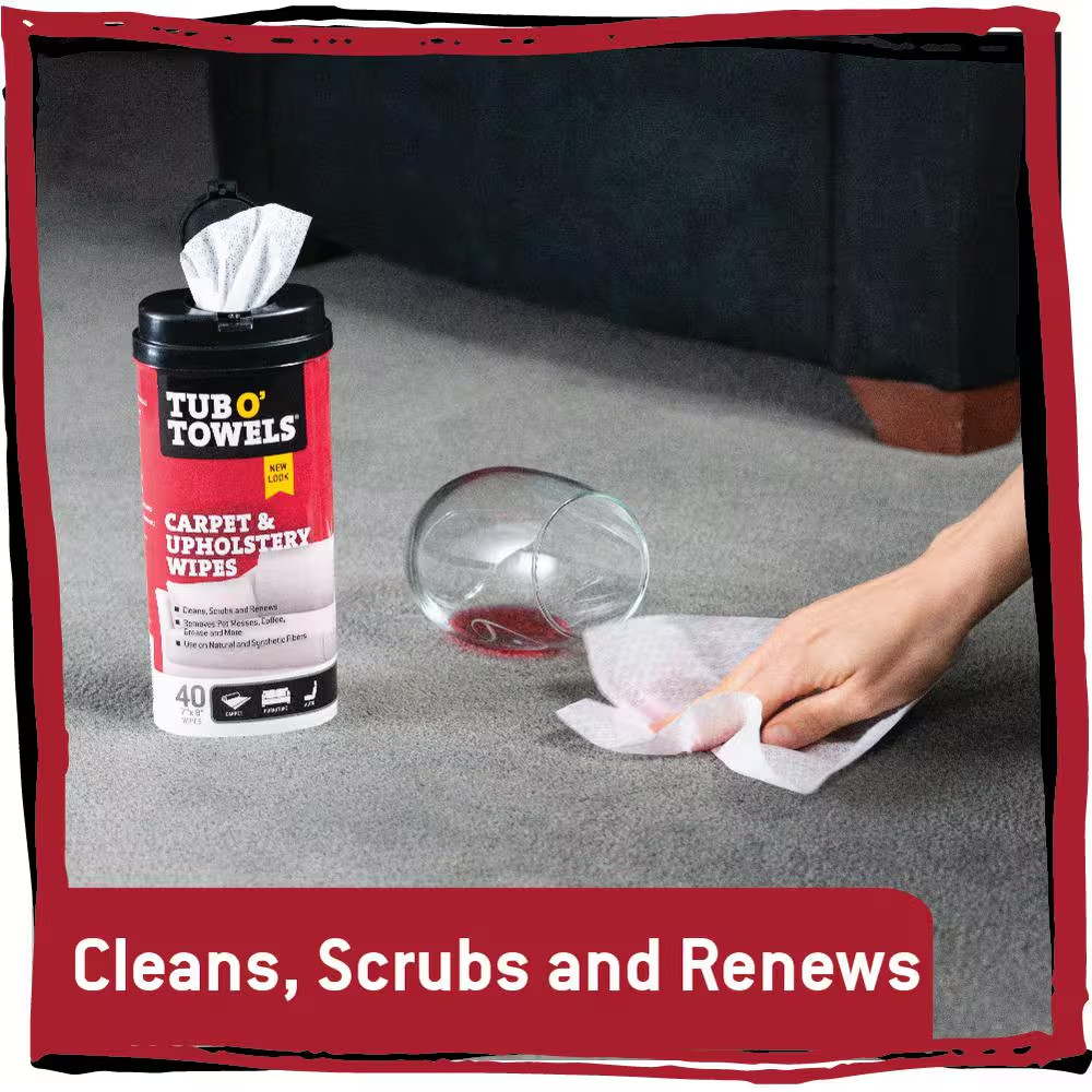 Carpet and Upholstery Cleaning Wipes