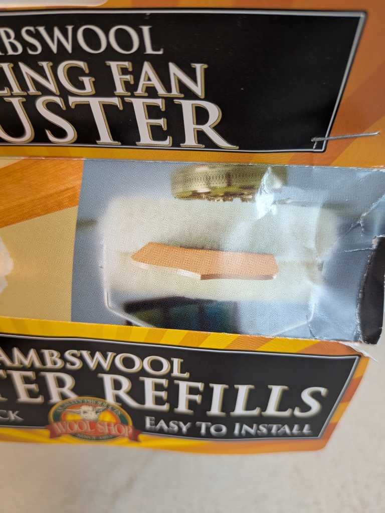 Wool Shop Lambswool Duster Refills Two Pack Ceiling Fan Easy Install
