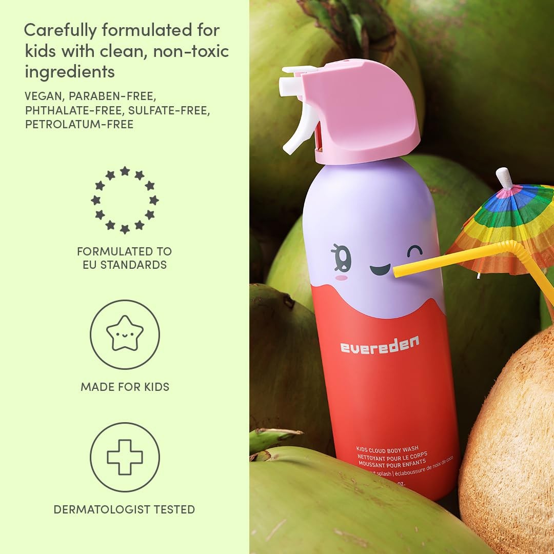 Evereden Kids Cloud Body Wash Duo – Gentle, Nourishing Toddler Body Wash for D