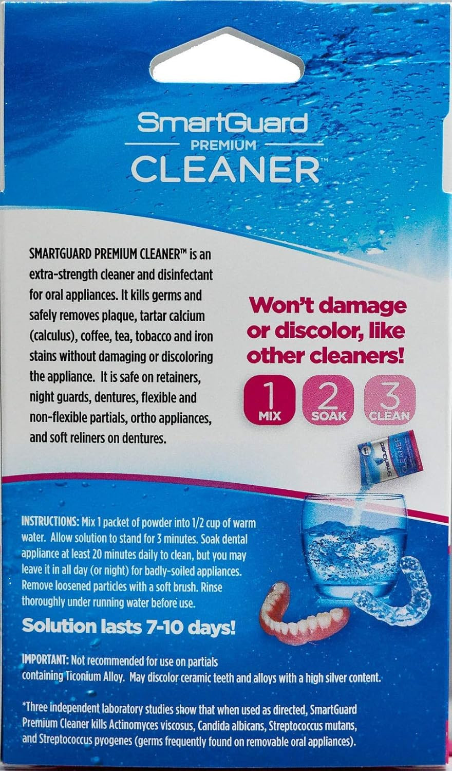Premium Cleaner Crystals –(110 Cleanings)- Removes Stain, Plaque & Bad Odor from