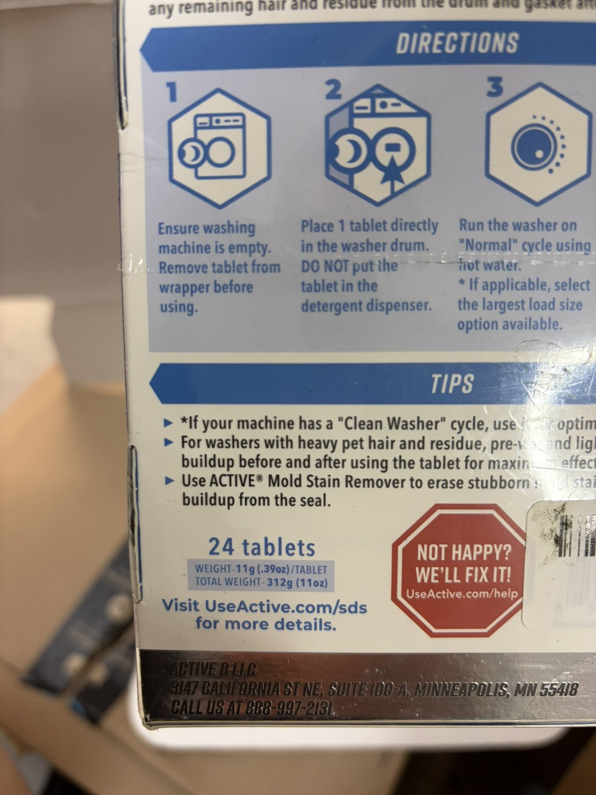 Active Enzymatic Washing Machine Cleaner for Pet Owners Deep Clean & Descale