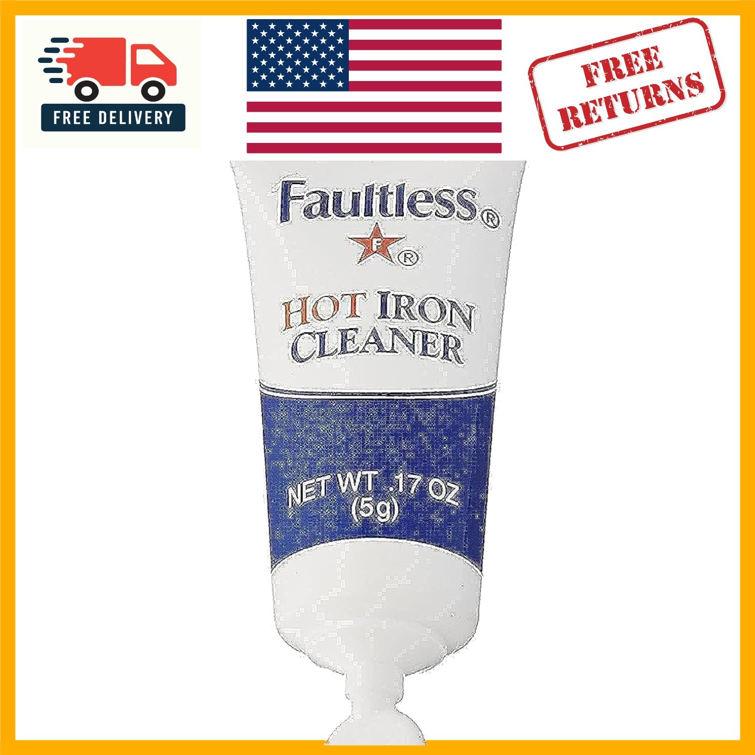Effortless Cleaning with Faultless Hot Iron Cleaner – 2 Pack, Battery Powered
