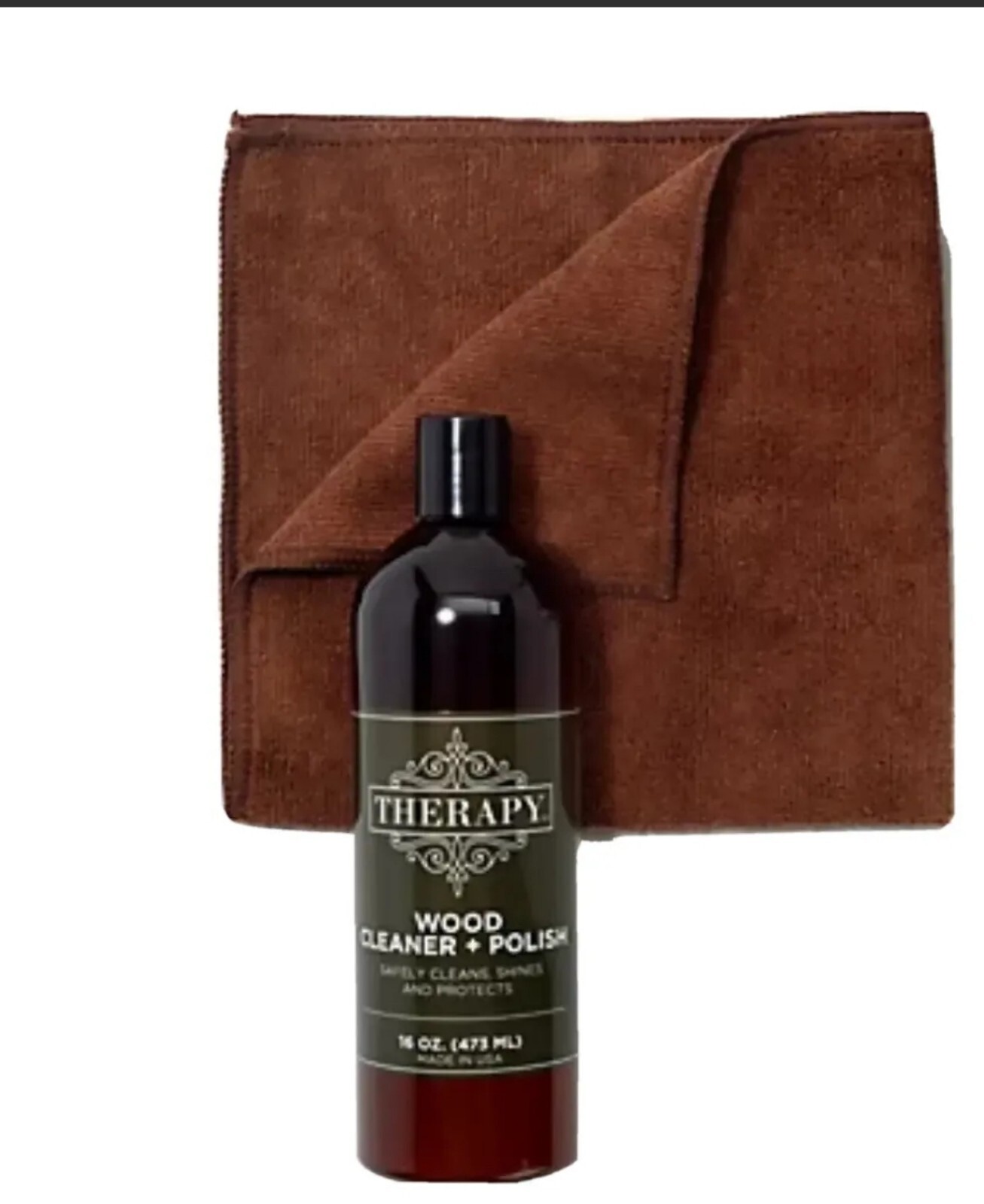 Therapy Furniture Wood Cleaner & Polish Kit 16 oz Cabinet and Table Restorer New