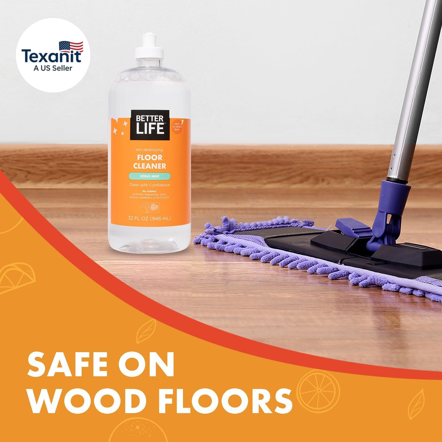 Floor Cleaner – Liquid Multipurpose Cleaner for Wood, Tile, Laminate, Vinyl, Bam