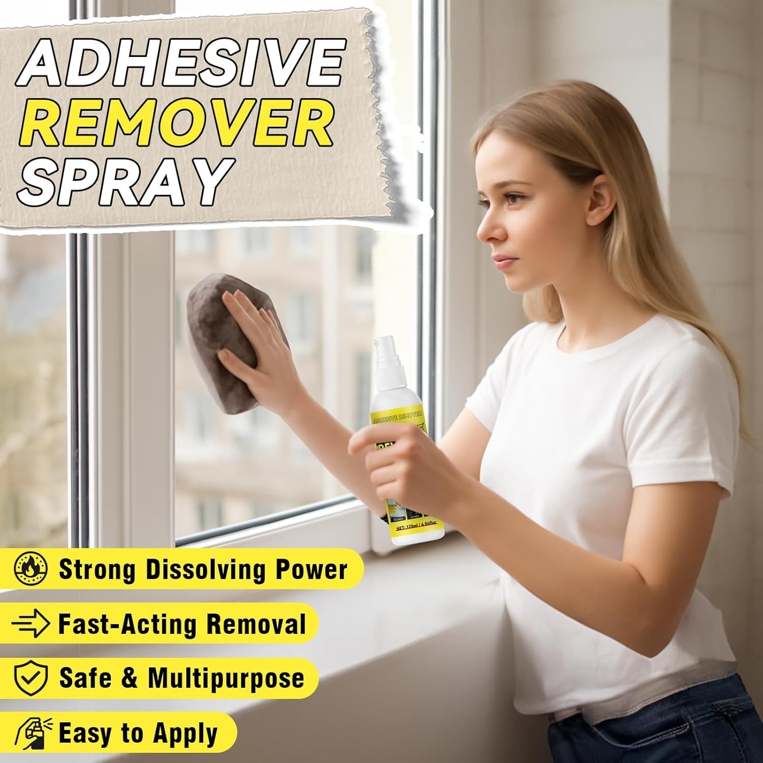 Adhesive Remover, Multipurpose Sticker and Label Cleaner, Surface-Safe Glue R…