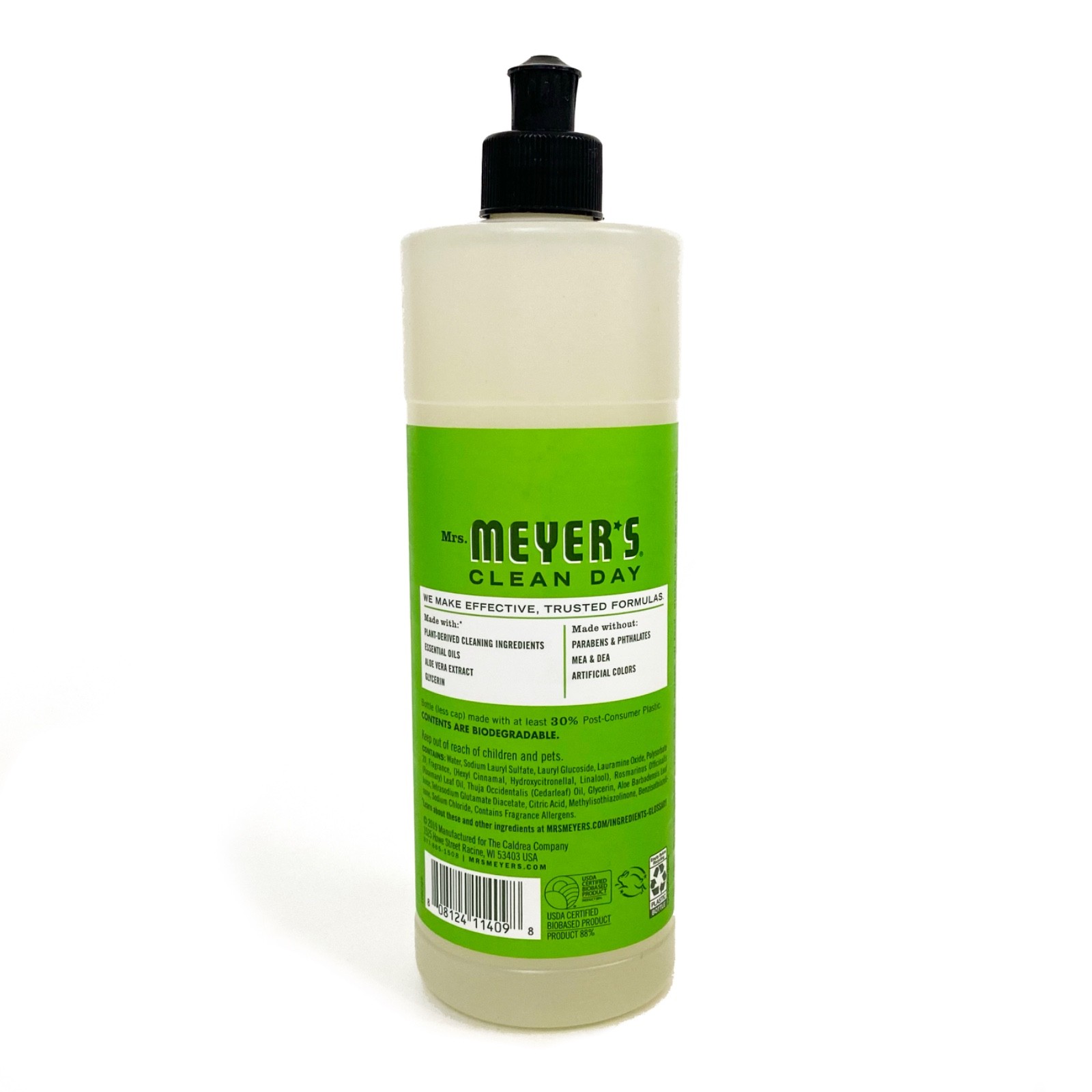 Mrs Meyers Limited Edition – FRESH CUT GRASS Dish Soap – LOT of 4 – 16 oz each