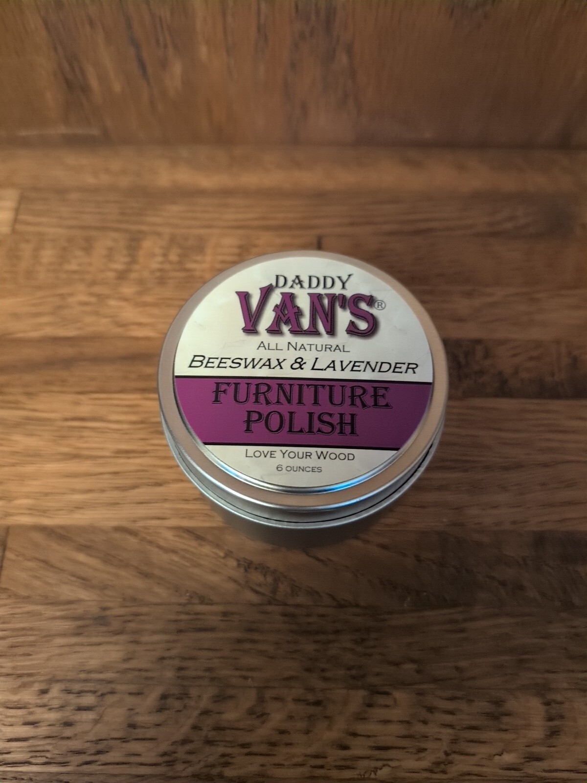 Daddy Van’s All Natural Beeswax & Lavender Furniture Polish 6oz.