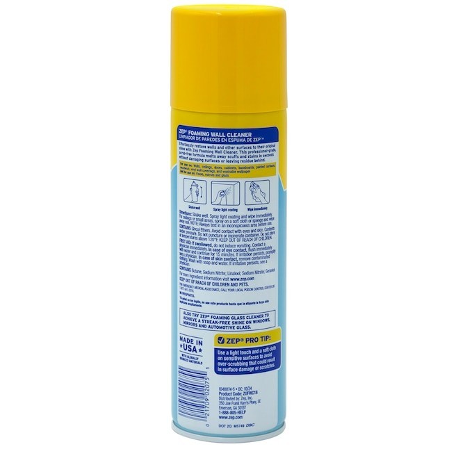 Zep Foaming Wall Cleaner 18 -oz Non-Scented Foam All-Purpose Cleaner