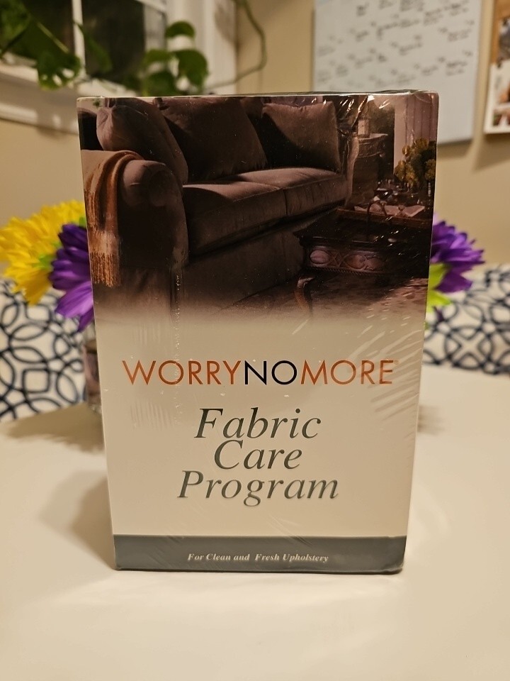 Worry No More Fabric Care Program For Clean & Fresh Upholstery (New Sealed) ⭐️