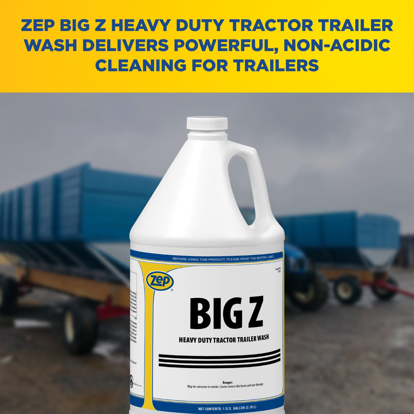 Zep Big Z Heavy Duty Tuck and Trailer Wash – 1 Gallon (Case of 4) 37024