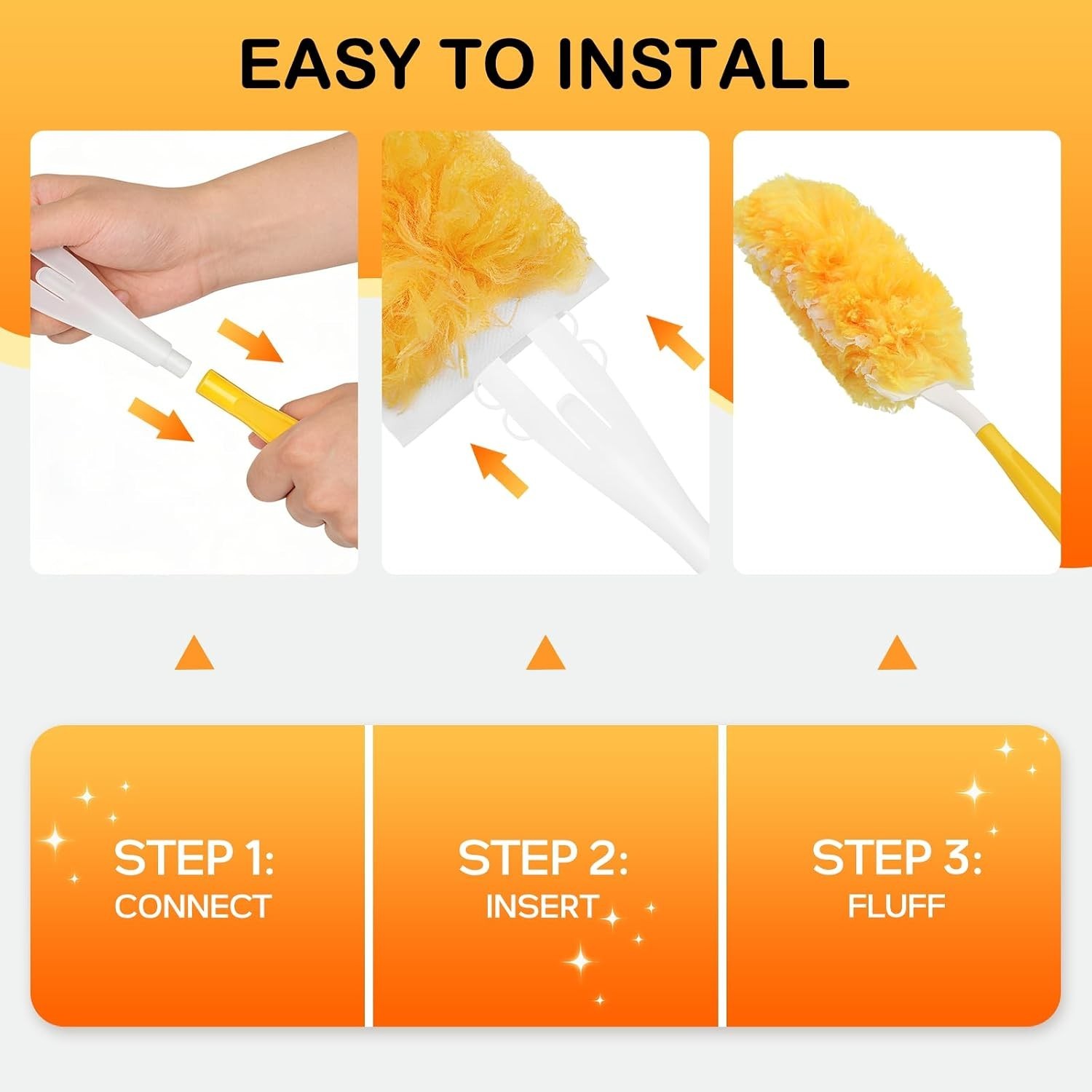 30 Count Duster Refills for Swiffer Duster with 1 Handle Dusters for Cleaning Di