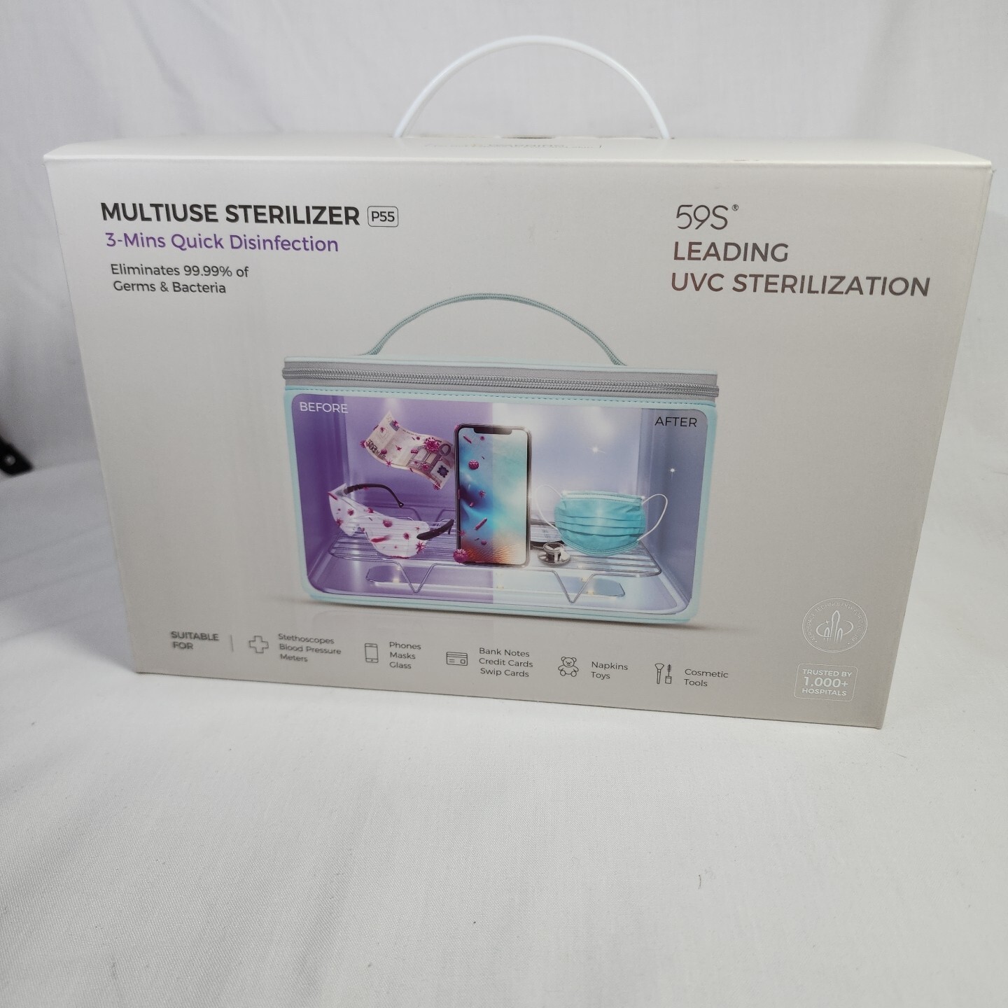 59S Multiuse Sterilizer 3 Minute Quick Disinfection UVC Sterilization Bacteria