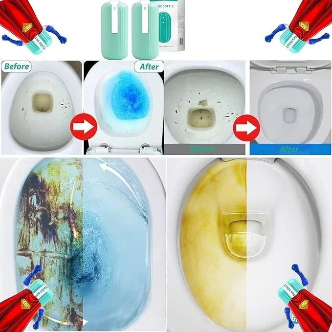 Bathroom Toilet Cleaner 2 Pack Deep Cleaning Fresh Long Lasting Formula