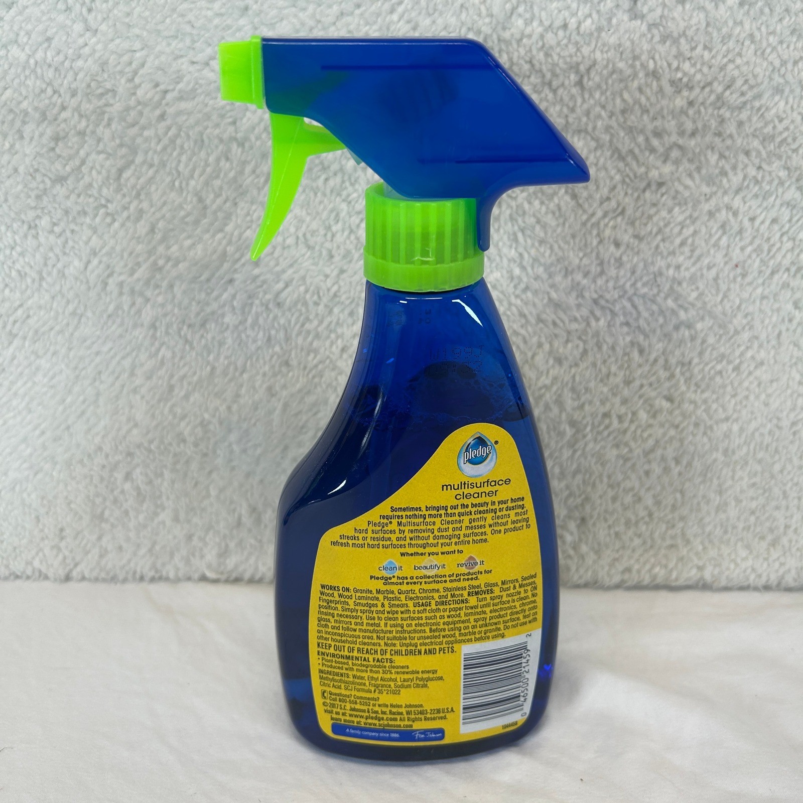 Pledge Clean It Multi-Surface Cleaner Spray Fresh Citrus 16oz Lot of 2 Bottles
