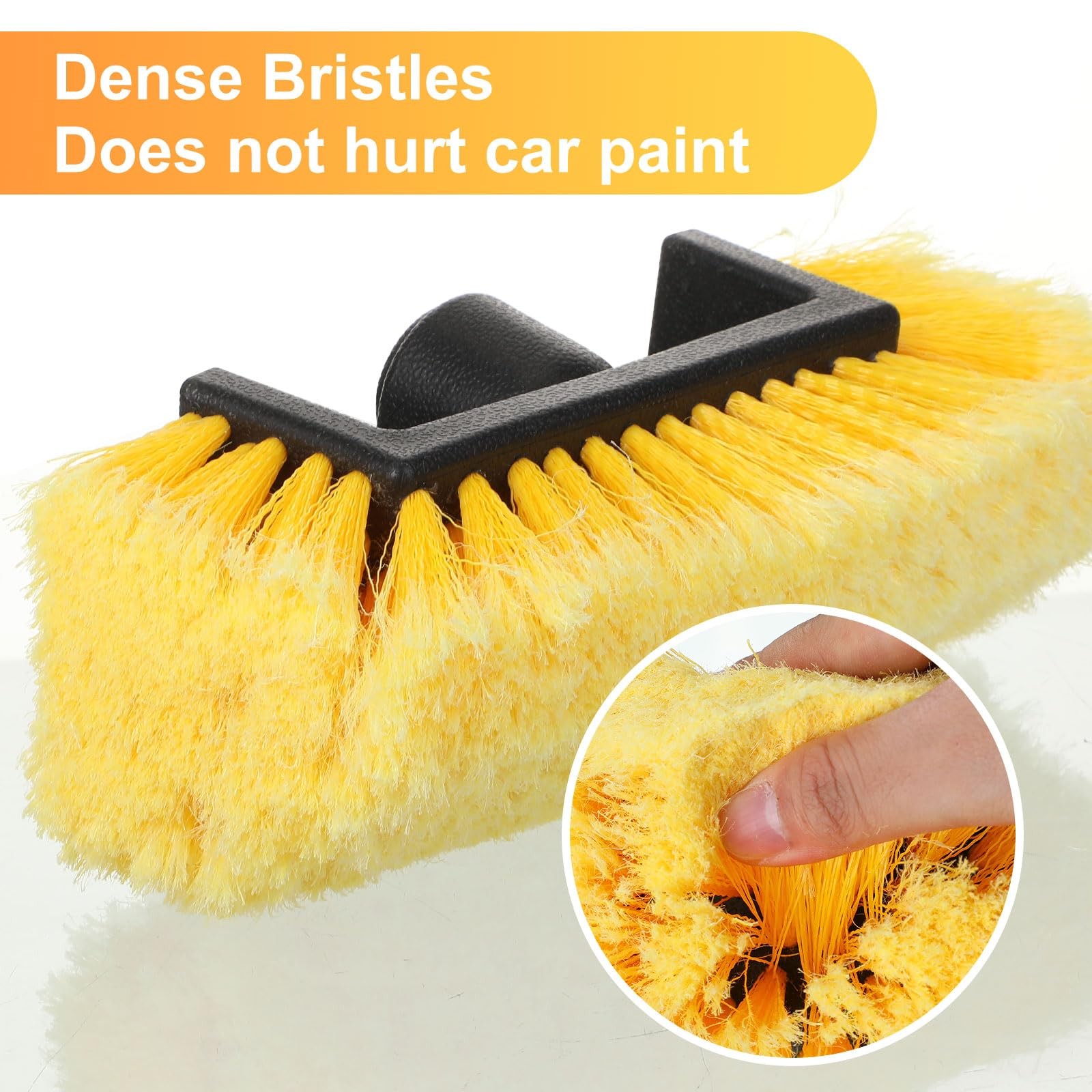 Vesici Car Wash Brush Head with Soft Detailing Bristle Flow Thru Car Cleaning…