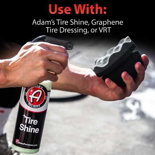 Pro Tire Hex Grip Applicator () – Tire Shine Car Detailing Foam Sponge 3 Pack