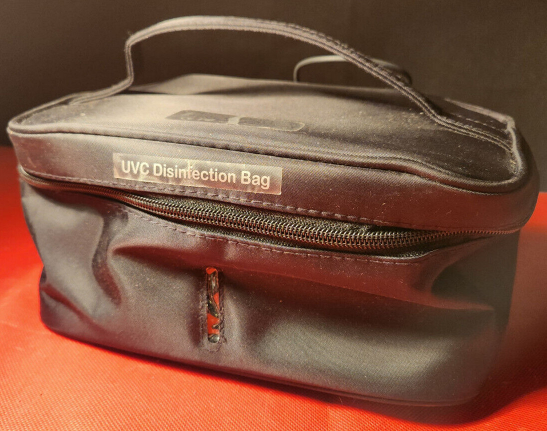 NEW: PORTABLE UVC LED DISINFECTION UV CLEANER BAG GRAY WITH MANUAL – USB POWERED