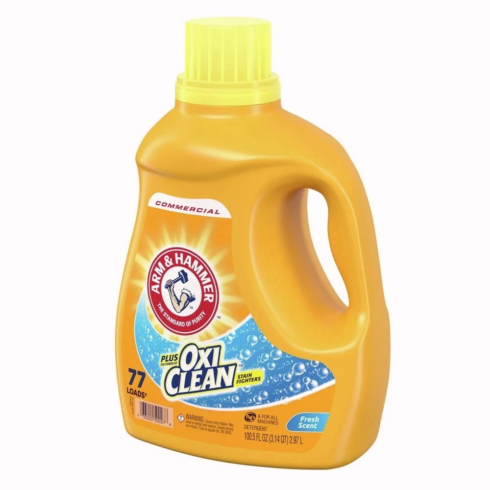Arm & Hammer 3320050027 100.5 oz OxiClean Liquid Detergent – Fresh (4/CT) New