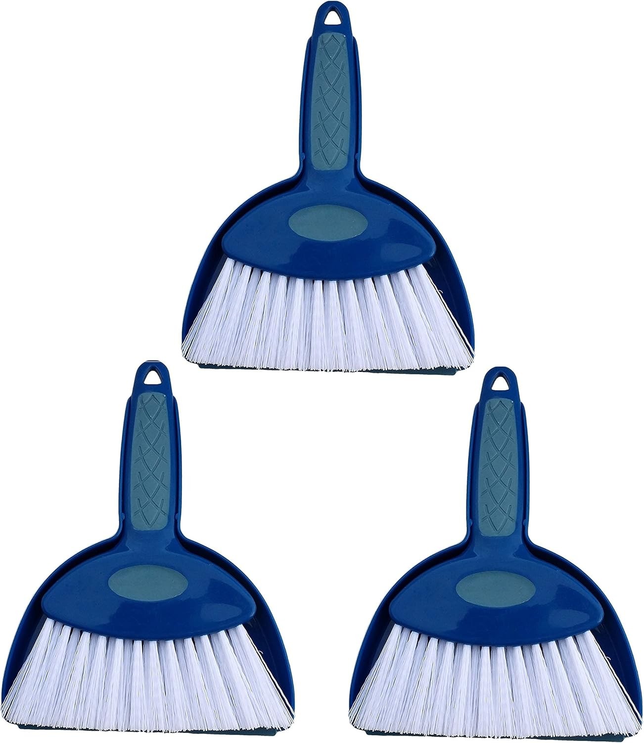 and Durable Small Hand Broom with Snap-on Dust Pan