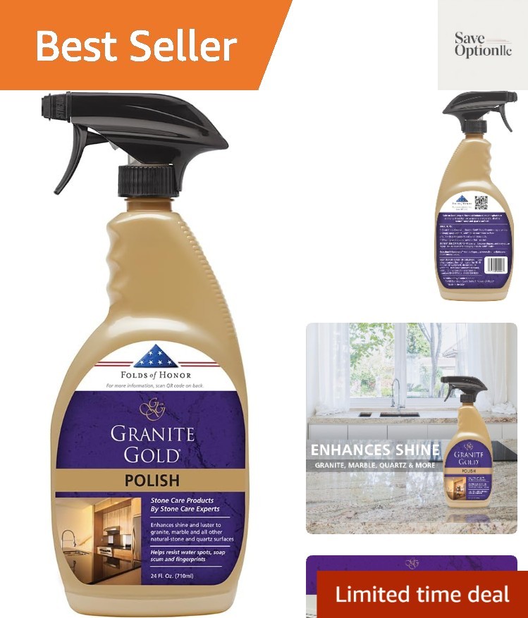Streak-Free Shine for Granite, Quartz, Marble, Travertine, Natural Stone Coun…
