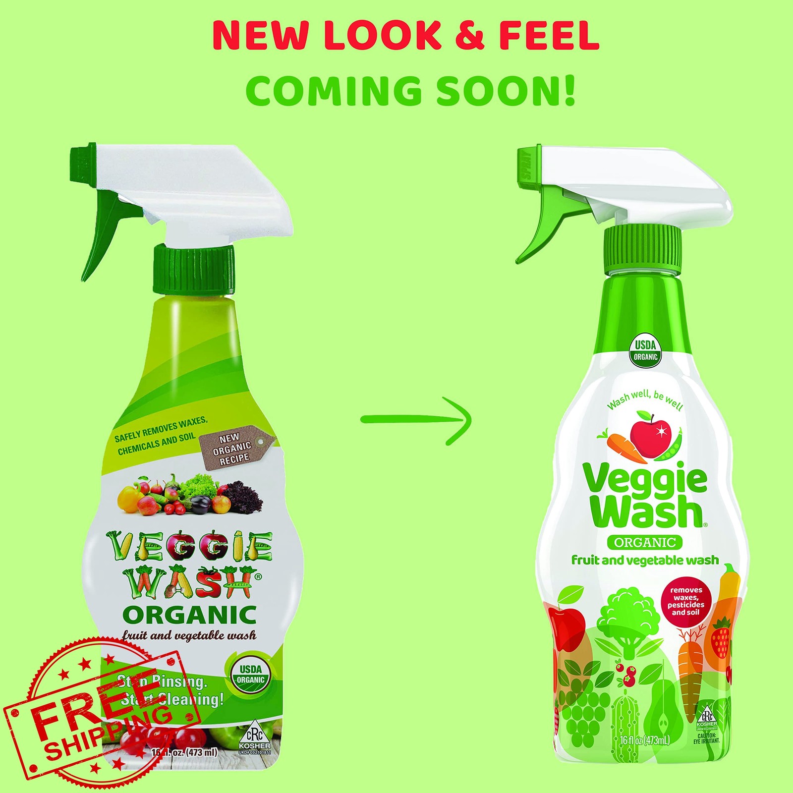 Veggie Wash Fruit Vegetable Soaker 32oz