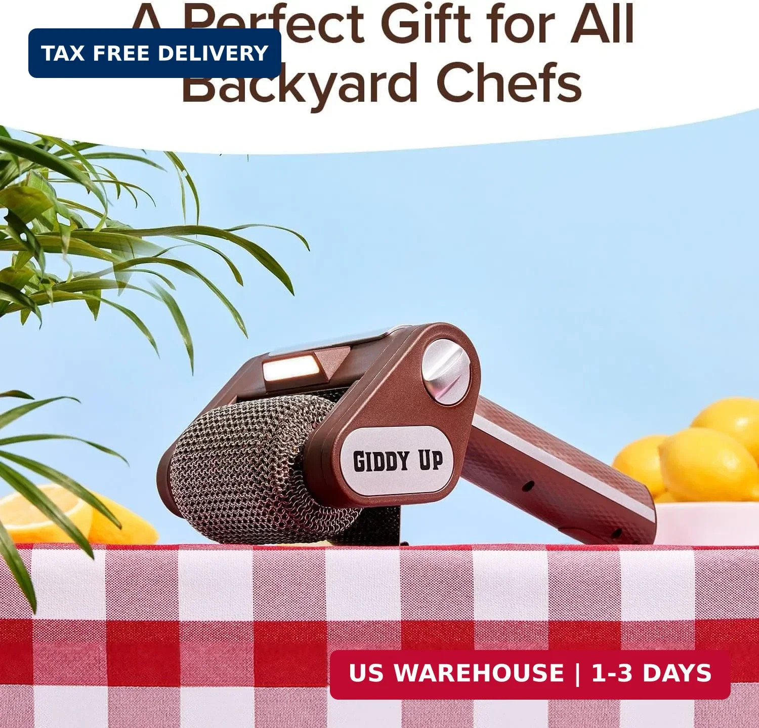 HorsePower Giddy Up Grill Cleaner AS SEEN ON TV BulbHead Cordless BBQ Brush