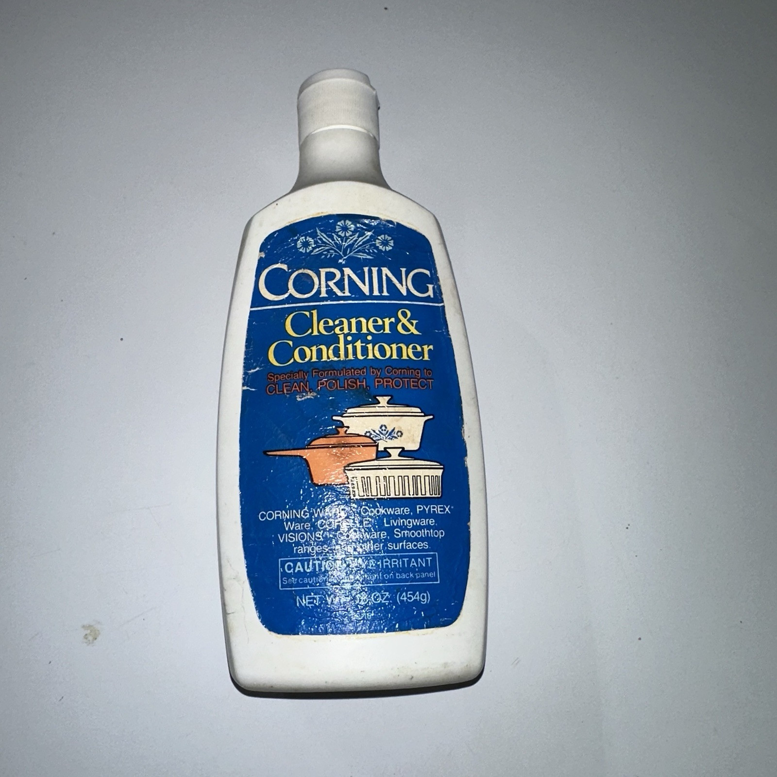 Vintage Corning Cleaner & Conditioner Polish 16 oz. Bottle, +50% Full