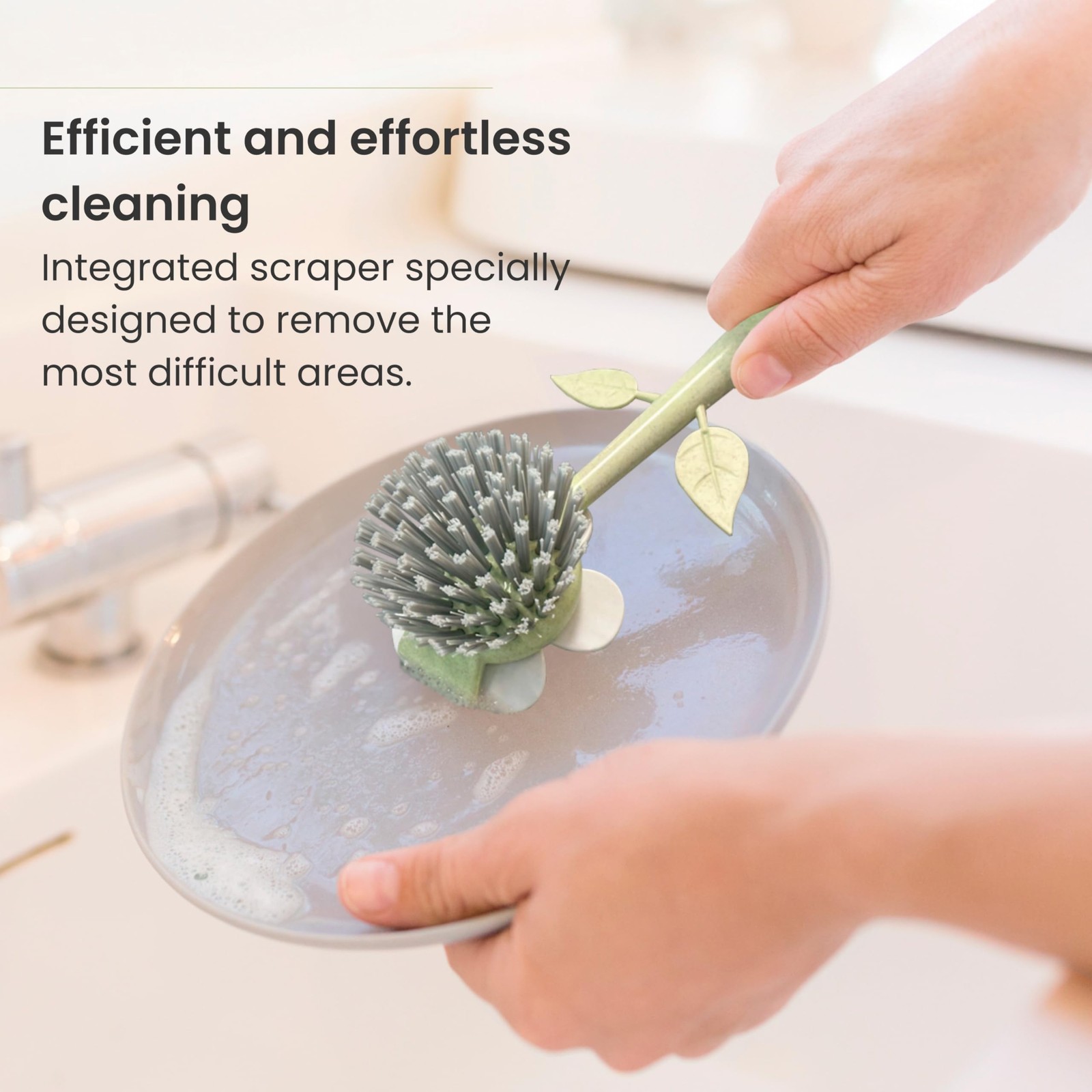 Florganic Daisyshaped Dish Brush A Dish Brush With Handle And A Dish Brush With