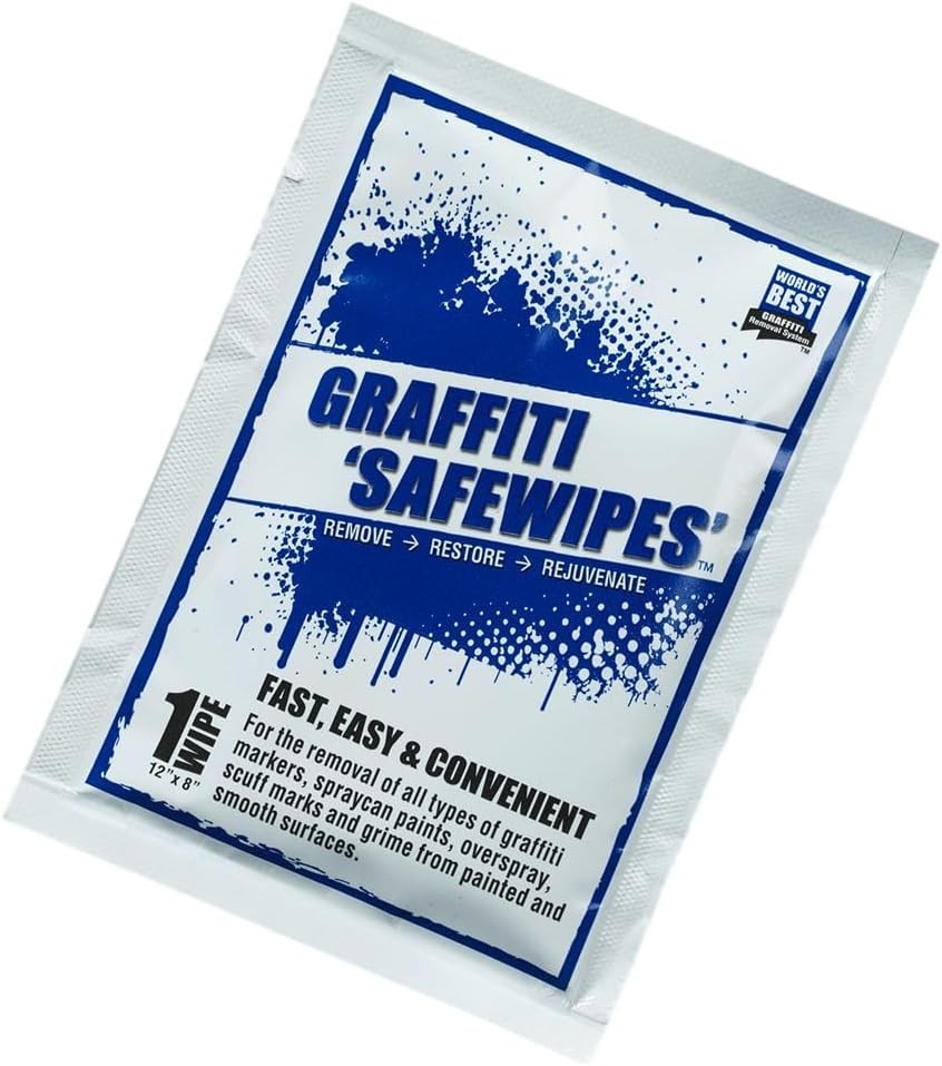 20 ct Pack- Safewipes Graffiti Remover Surface Cleaning Wipes